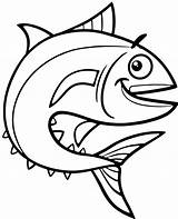 Coloring Tuna Fish Pages Print Water Topcoloringpages Animals Color sketch template