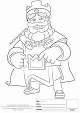 Clash Royale Coloring Pages Online Blue King Printable Colorear Royal Getdrawings Para sketch template