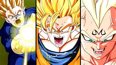 New Anime Transforming Ssj3 Goku And Majin Vegeta Dbz