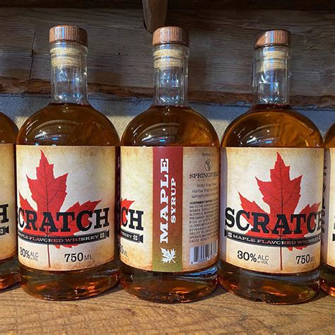 scratch maple syrup flavored whiskey springfield distillery halifax va