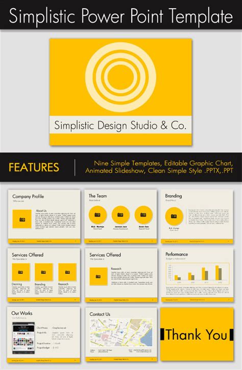 discover simplistic power point  template