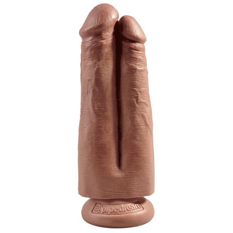 King Cock 9 Two Cocks One Hole Tan Sex Toys And Adult Novelties