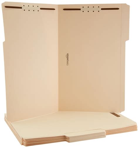 top  amazonbasics manila file folders  fasteners legal size