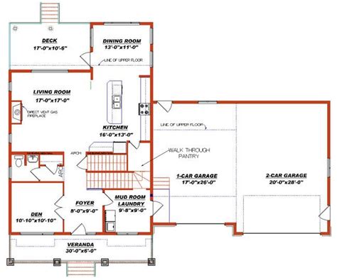storey house plan  walkout    designs   plan deck dining house plans