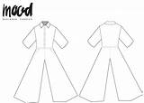 Jumpsuit Perilla Flat Materials sketch template