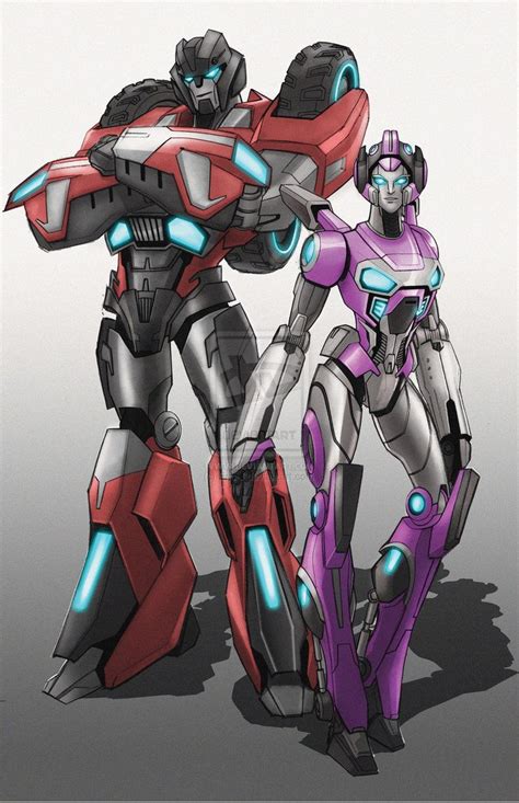 Transformers Sideswipe And Arcee Med Billeder