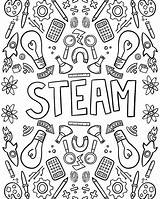 Steam Coloring Sheets Teachers Teacher sketch template