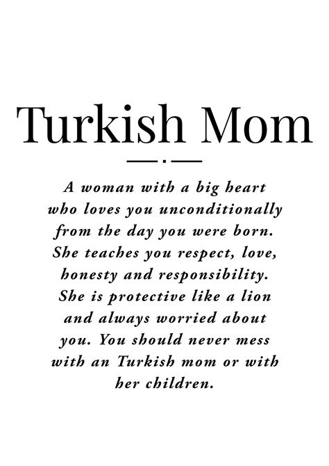 turkish mom definition turkish mother quote turkish mama etsy