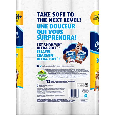 quality charmin soft  double rolls ultra soft comfort toilet paper