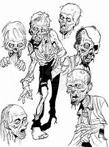 Zombie Coloring Drawings Pages Scary Sketch Cool Drawing Dead Zombies Sketches Monster Walking Stuff Halloween Creepy Draw Kids Deviantart Insanely sketch template