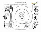 Kids Plate Food Healthy Chef Solus Color Foods Coloring Nutrition Teaching Drawing Balanced Eating Education Pages Choose Board Rainbow Remind sketch template