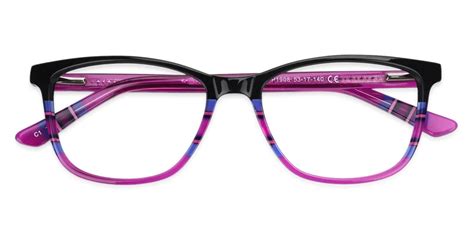 Wolfgang Rectangle Purple Frames Glasses Abbe Glasses