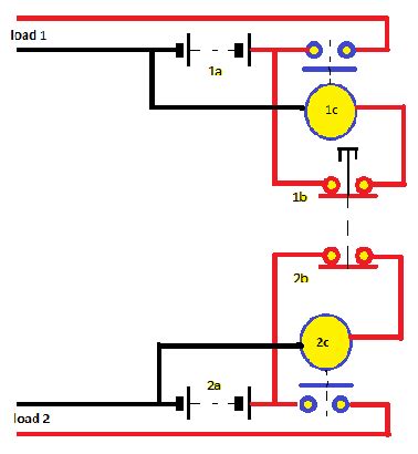 batteries wiring emergency stop button  disconnect  independent circuits electrical