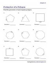Perimeter Polygons Integers sketch template