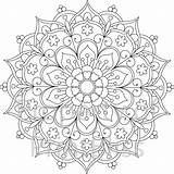 Mandala Coloring Pages Printable Flower Mandalas Colouring Drawing Adult Etsy Print Books Para Patterns Abstract Color Adults Book Lotus Sheets sketch template