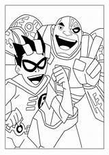 Titanes Jovenes Cyborg Nightwing Superheroes Raskrasil Tudodesenhos Buscando Estés Vez sketch template