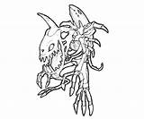 Skullgreymon Greymon Skull Coloring Digimon Pages Another sketch template