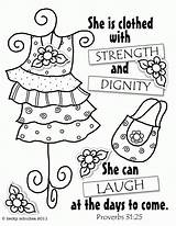 Coloring Proverbs 31 Pages Laugh Dornacher Karla Just Clipart Mom Library Clip Color Divyajanani Sheets sketch template