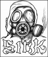 Sick Mask Gas Drawing Getdrawings sketch template