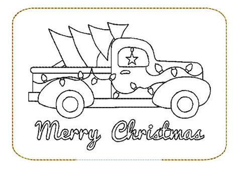 christmas truck coloring page ameise