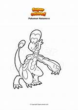 Pokemon Hakamo Supercolored Dibujo Drache Shellos East Oricorio sketch template