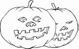Coloring Pumpkins Pumpkin Pages Two Printable Scary Halloween Clipart Patch Kids Kolorowanki Do Dynie Print Supercoloring Categories Make Gif Comments sketch template