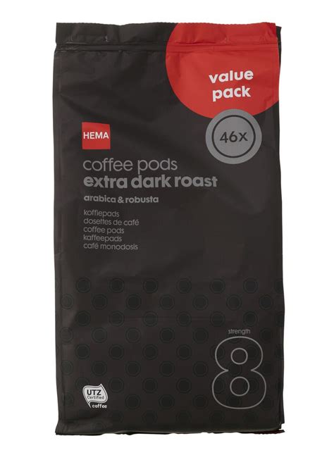 koffiepads extra dark roast hema