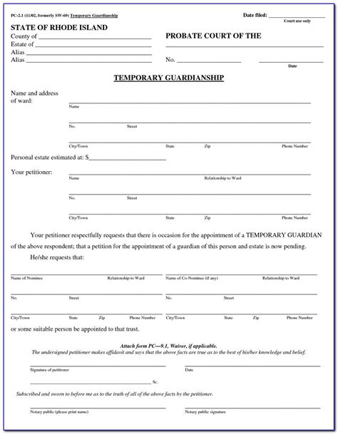 printable emergency custody forms form resume examples jndaprrkx