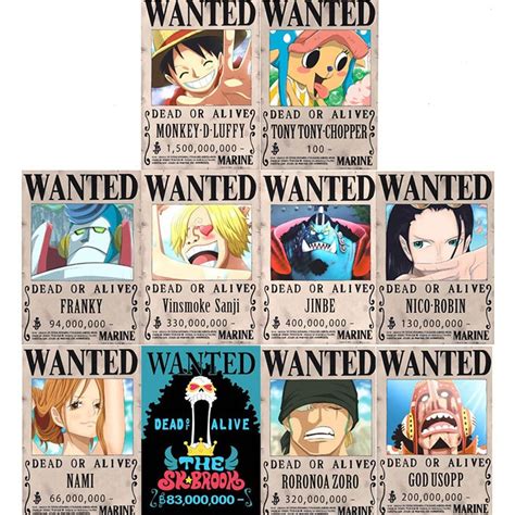 piece wanted poster  pcs strawhat pirates shopee philippines