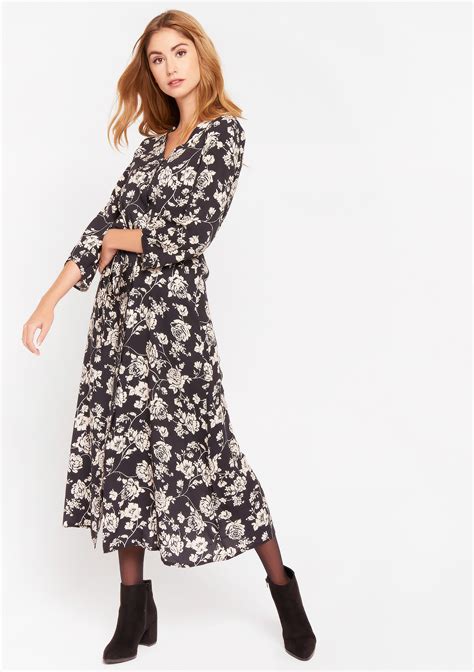 maxi jurk met bloemenprint lolaliza