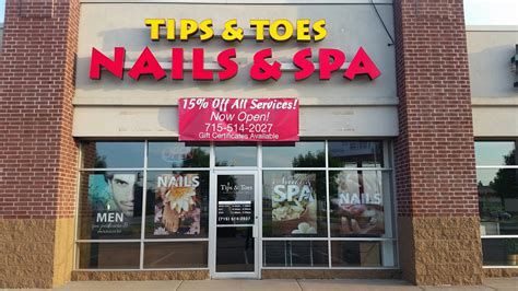 tips  toes nails  spa  brackett ave eau claire wi