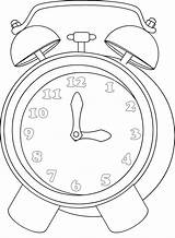 Clock Coloring Pages Printable Kids Color Getcolorings Labels sketch template
