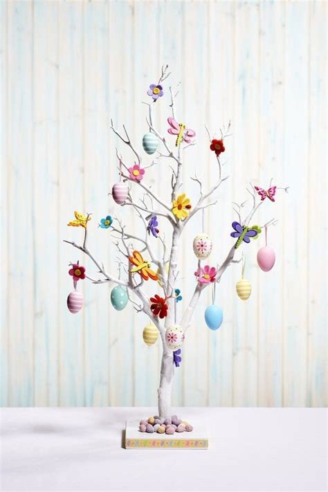 colorful diy easter tree ideas