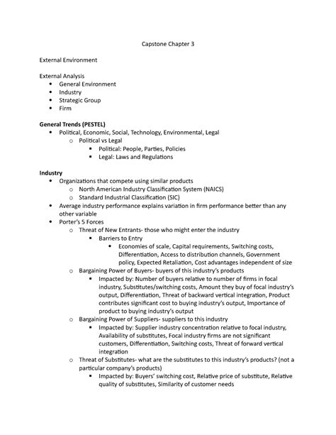 capstone chapter  lecture notes   capstone chapter  external