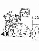 Rest Kids Coloring sketch template