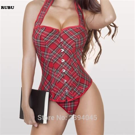 Sex Palace Corset Red Stripe Bustiers Corsets Woman Sexy Halter