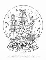 Nutcracker Ballet Nussknacker Globes Casse Noisette 1874 Include Fensterbilder Noel Somethingtocherish Redcarpet sketch template