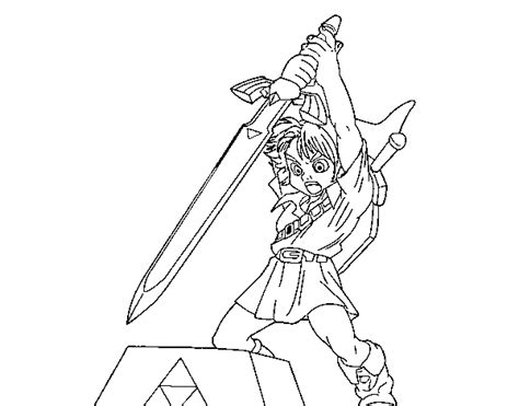 image  legend  zelda coloring pages master sword