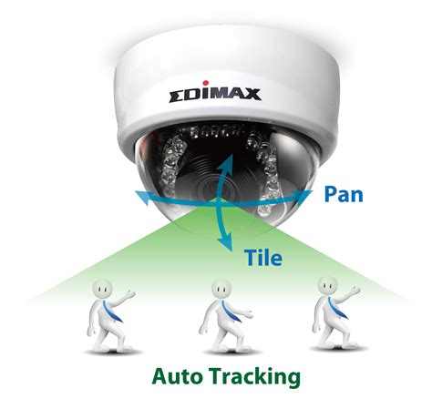 edimax network cameras mini dome mp indoor pt auto tracking mini dome network camera