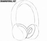 Headphones Draw Beats Step Drawing Dre Logo Drawingforall Lines Clear Ear Pads Parts Internal Dark Help Now sketch template