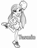 Pages Bratz Coloring Yasmin Getcolorings sketch template