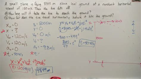 volkenings physics classes projectile motion problems