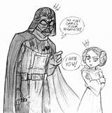 Leia Vader Dad Sketch Favourites sketch template