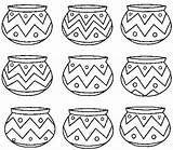 Coloring Native Pages American Indian Basket California Pottery Baskets Patterns Sheets Kids Printable Printables Drawing Activity Indians Line Template Chumash sketch template