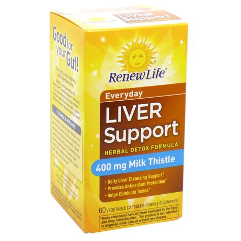 Daily Liver Support By Renew Life 60 Capsules