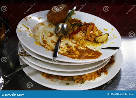 food wastage left  food    plate   meal stock