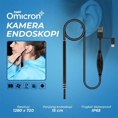 Taffomicron Kamera Endoskopi Pembersih Telinga Endoscope Usb 3 In 1