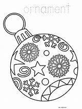 Coloring Pages Ornaments Christmas Printable Popular sketch template