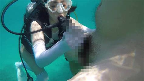 perverted marine sports naked scuba diving asahi mizuno