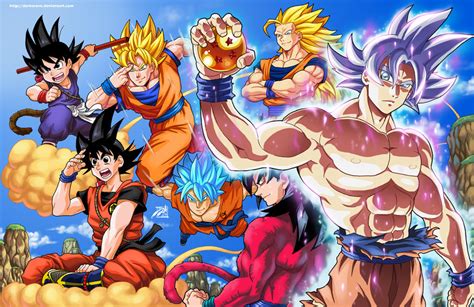 Son Goku Dragon Ball And 4 More Drawn By Darkereve